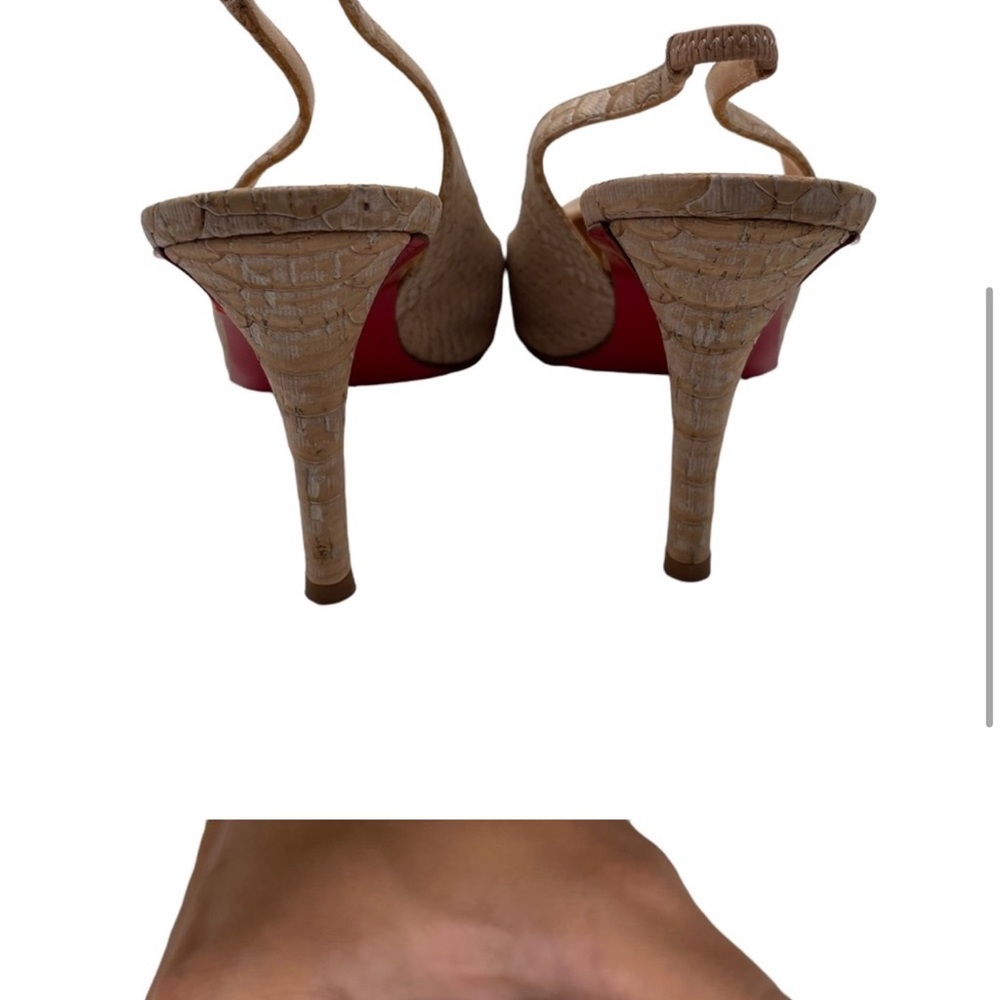 Christian Louboutin Apostrophy Python Slingback P… - image 6